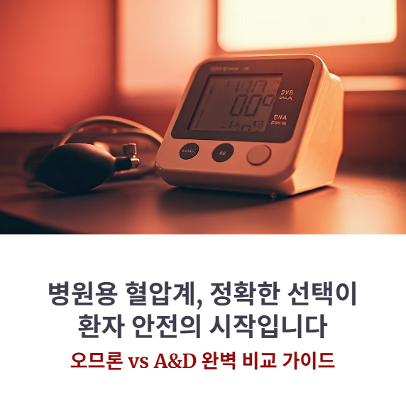 혈압 측정 정확도 높은 병원용 혈압계는? (오므론 vs A&D 비교)
