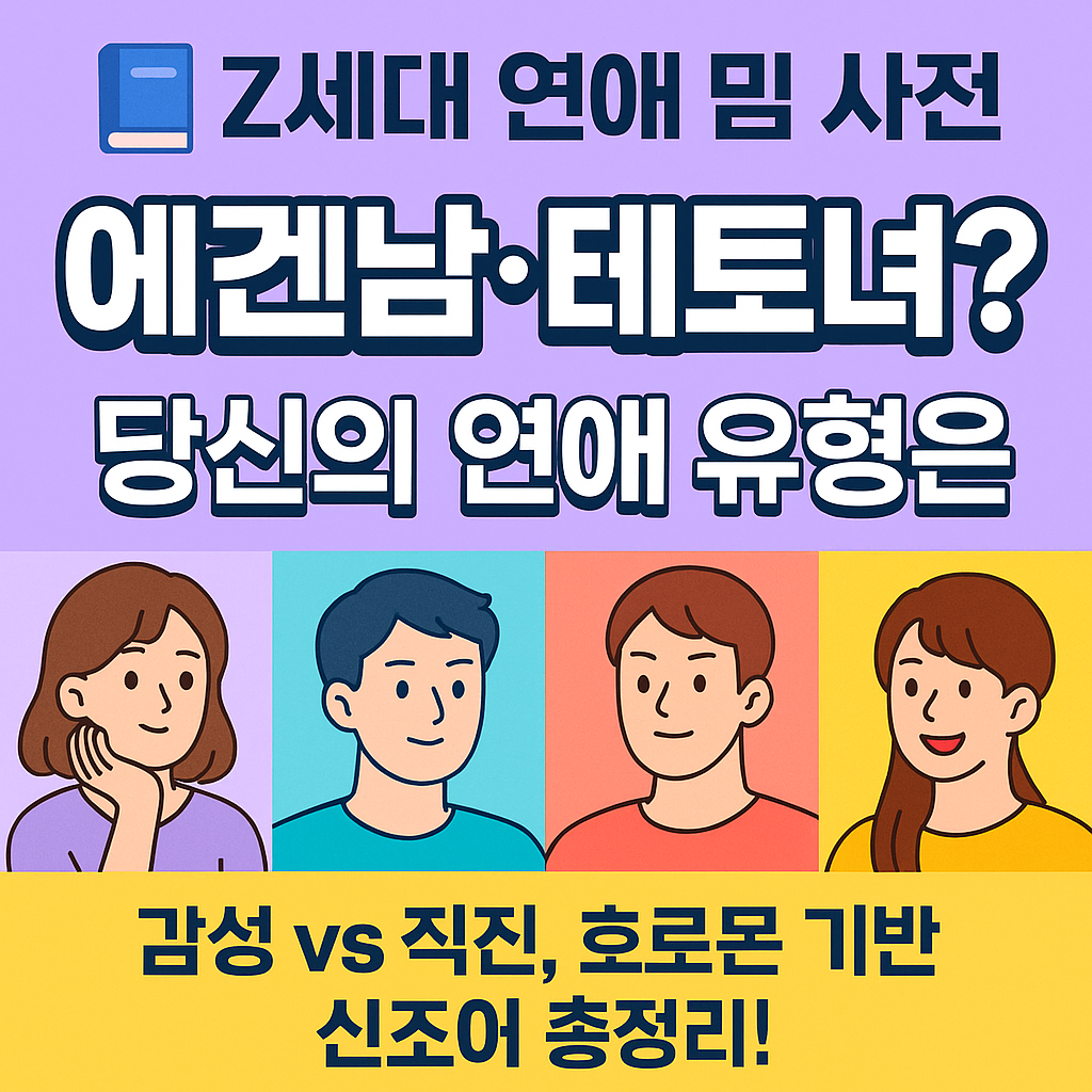에겐남 vs 테토녀 단어 뜻, 요즘 연애 유형 총정리! 사진