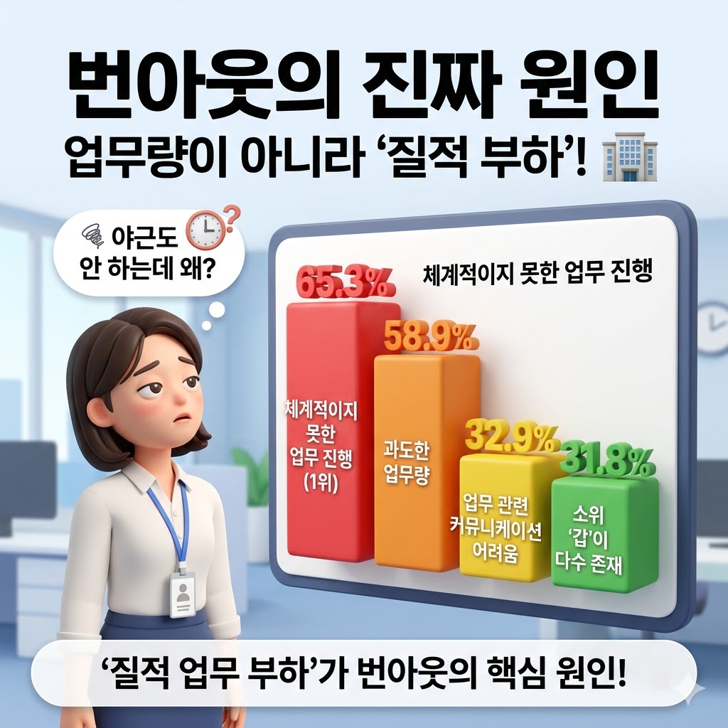 번아웃의 진짜 원인 &mdash; 업무량이 아니라 '질적 부하'