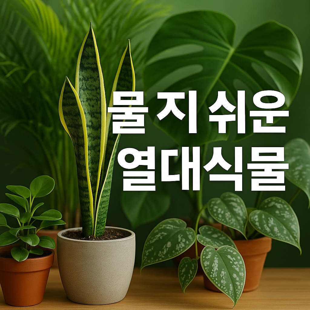 물 주기 쉬운 열대식물