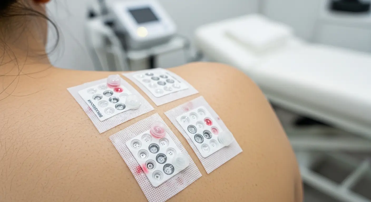 알레르기 검사 패치 테스트 접촉성 피부염