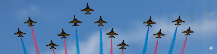 블랙이글스 에어쇼 사진