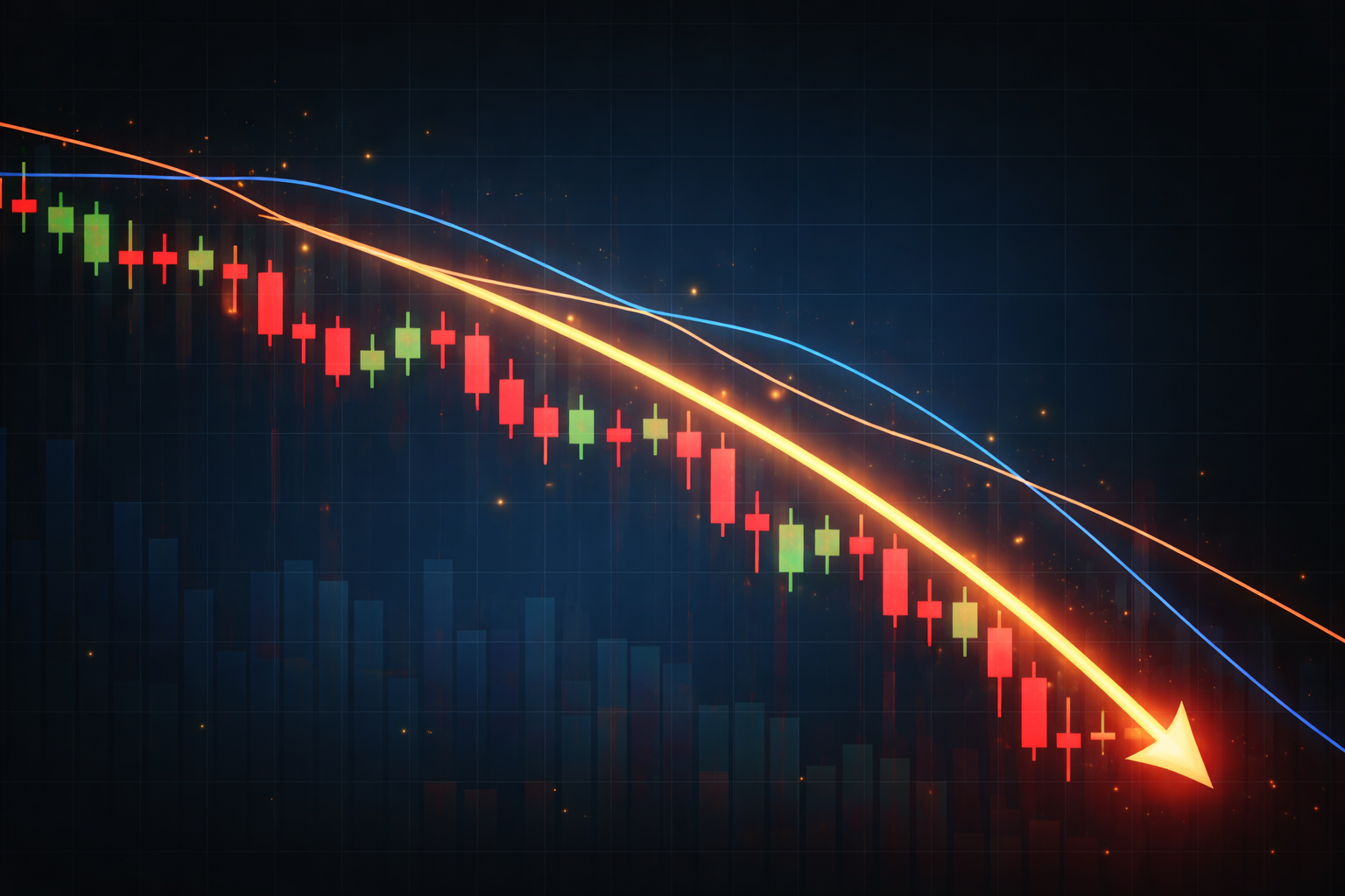 주식 차트에서 하락추세