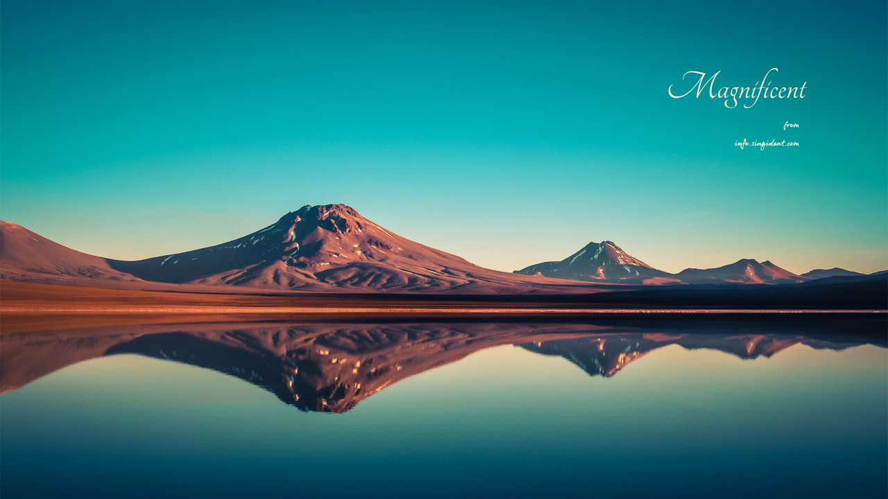 09 소금호수 C - Magnificent 자연풍경배경화면