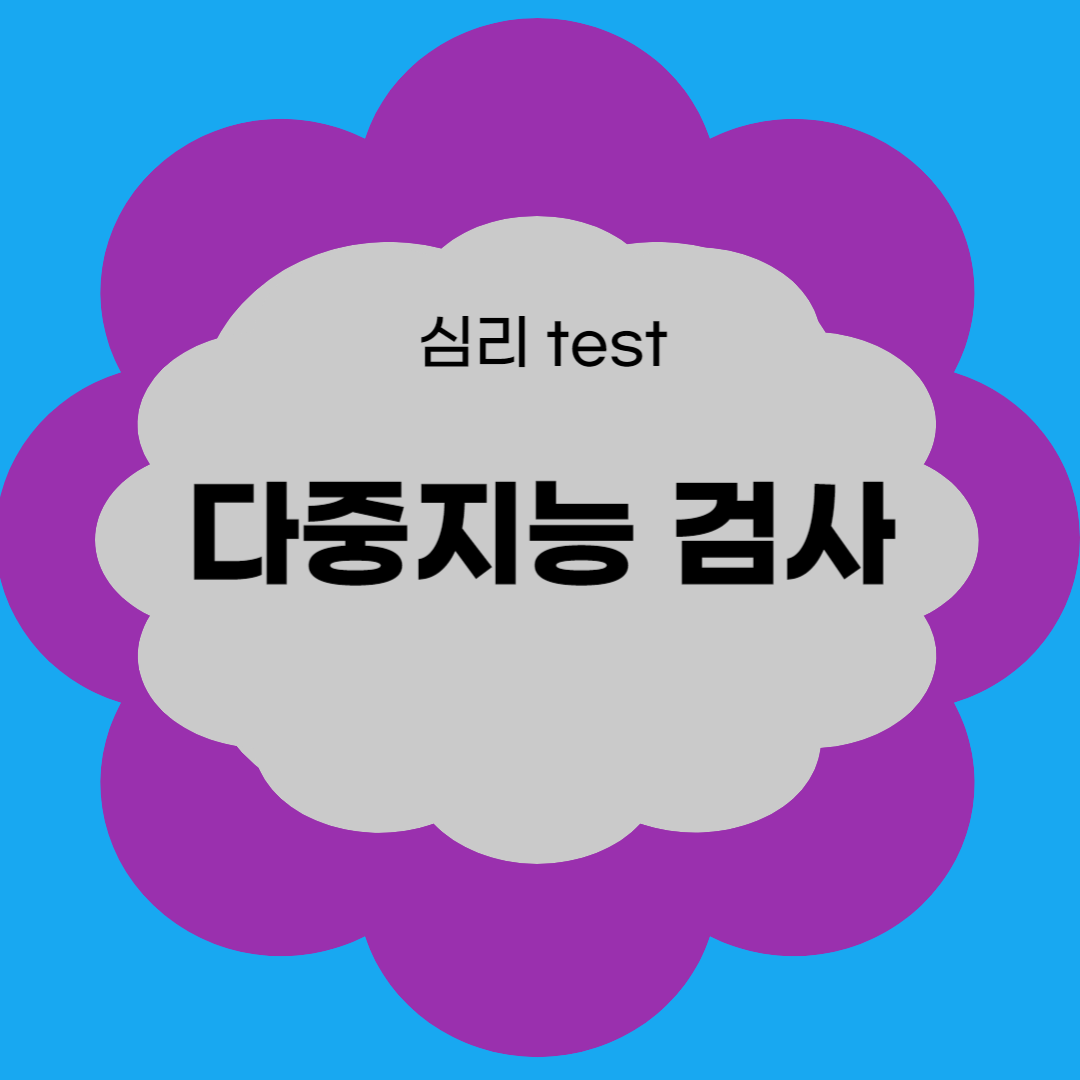 다중지능 검사