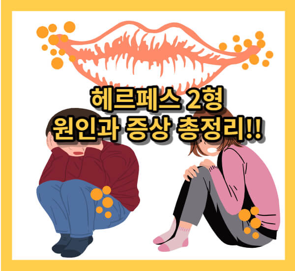 헤르페스 2형 원인과 증상! 예방법까지!