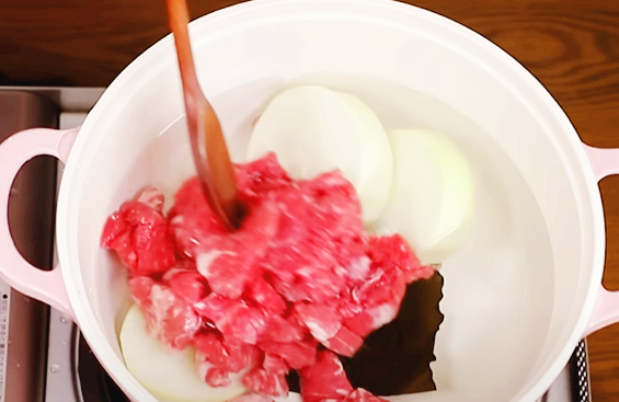 무 다시마 소고기