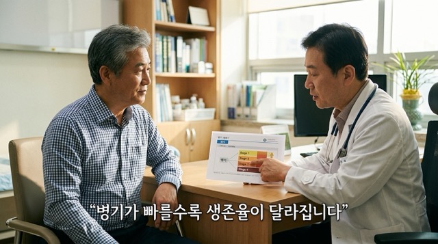 담도암 1기 2기 3기 4기 병기별 5년 생존율 비교