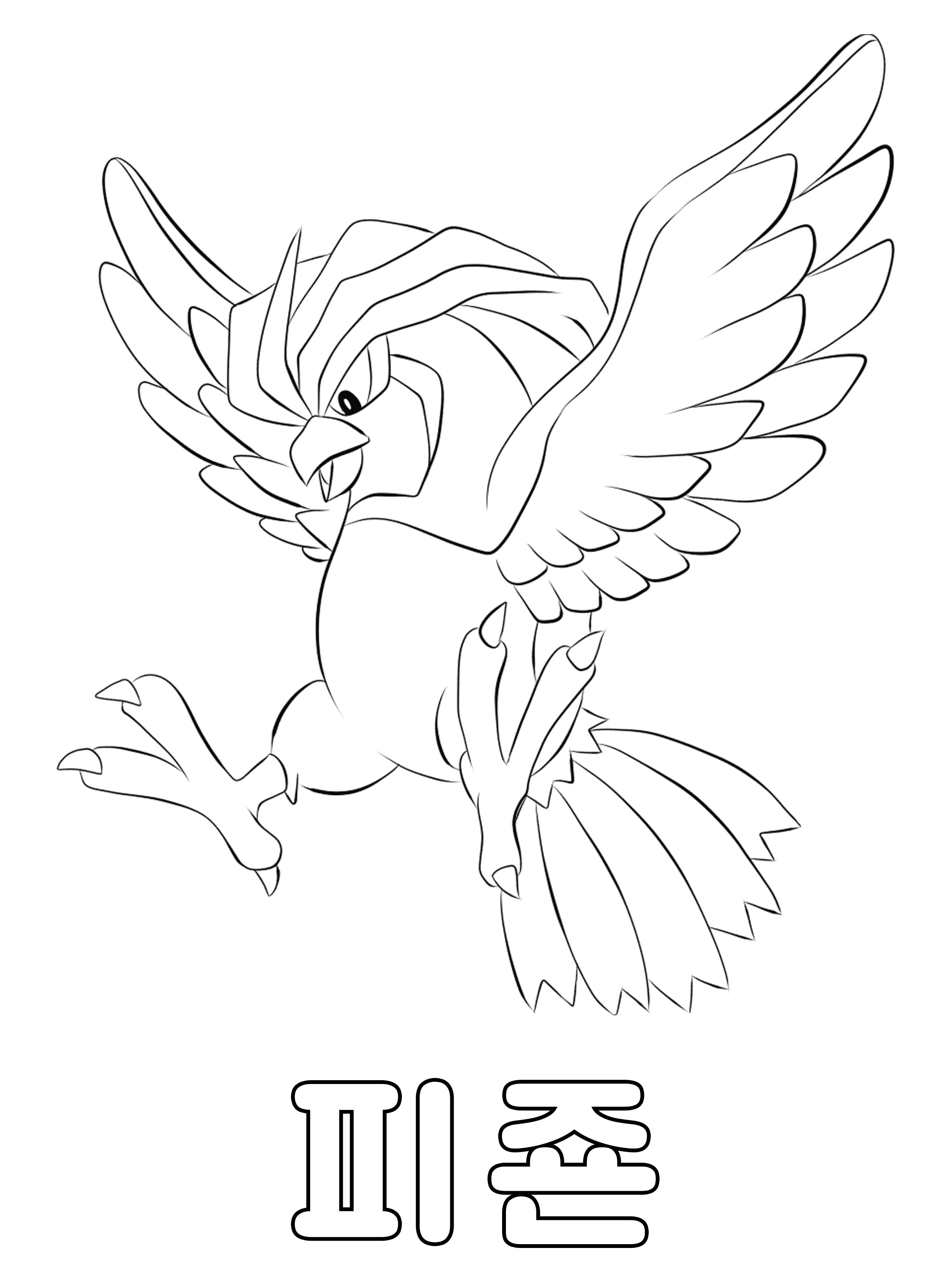 포켓몬스터 색칠도안