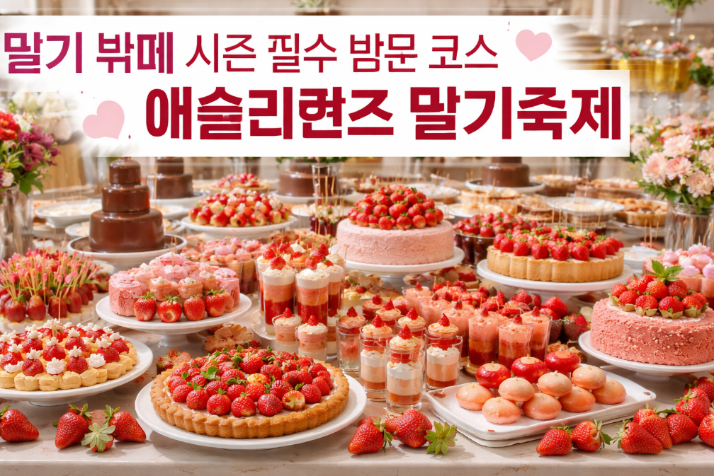 딸기 뷔페 시즌, 애슐리퀸즈 딸기축제 놓치면 후회