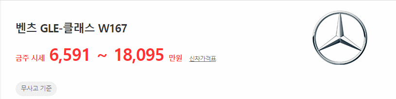 GLE클래스(W167) 중고차