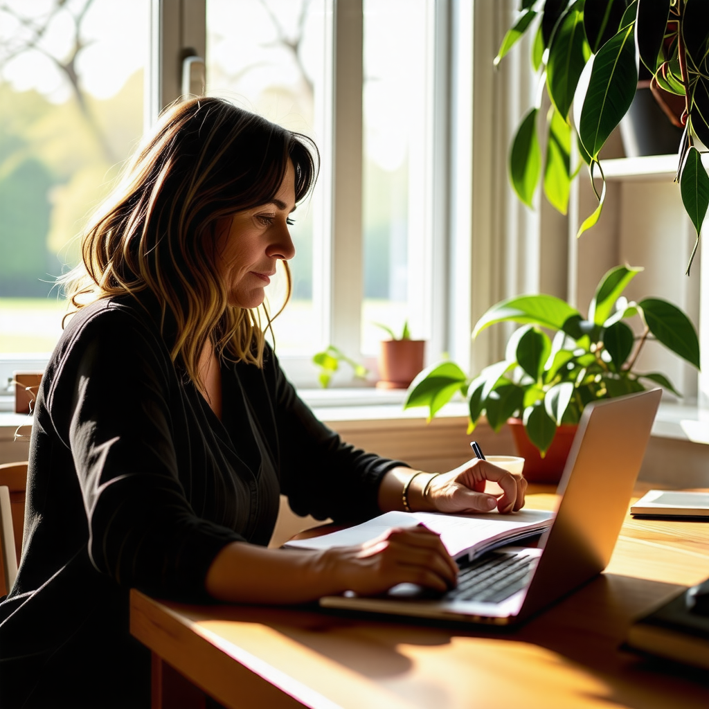 구직 준비하는 주부