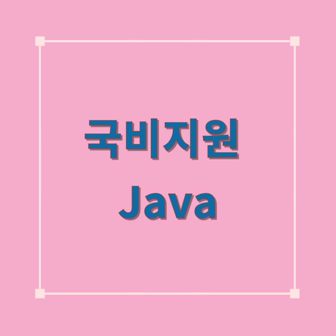 2025년 국비 지원 Java 과정 _ IT 개발자가 되기