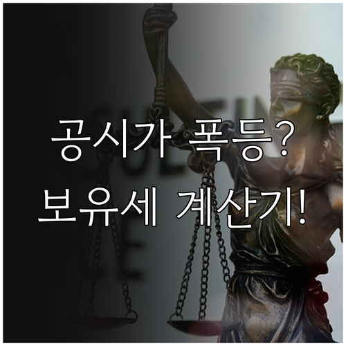 공시가격 변동 대비 다주택자 보유세 ..