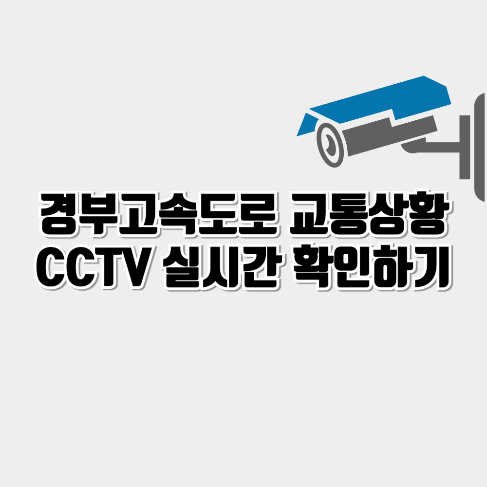현재 경부고속도로 교통상황 CCTV 실시간