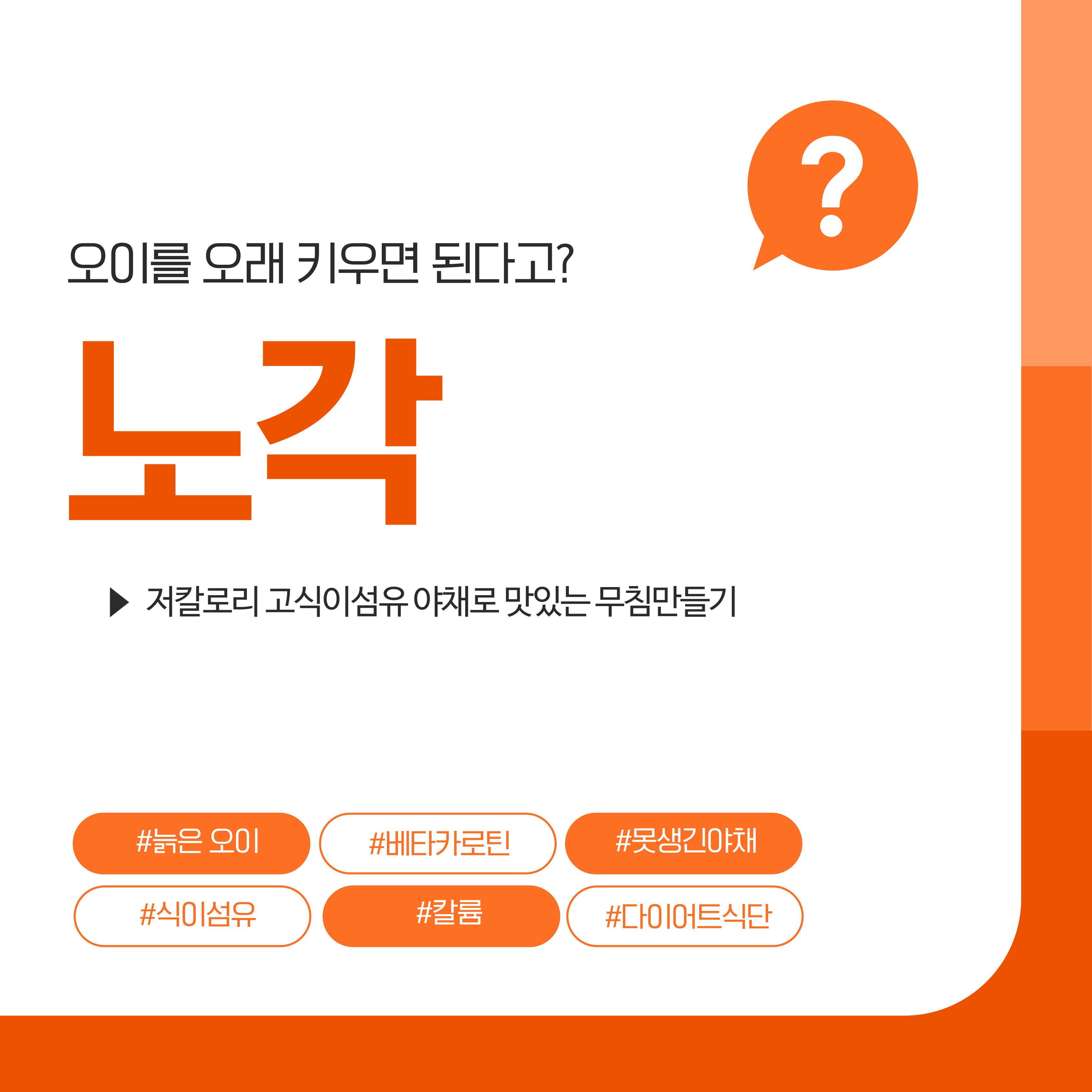 늙은오이 노각으로 무침만들기