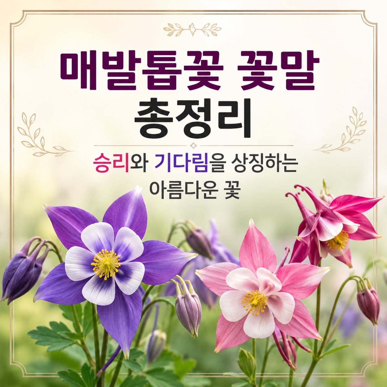 매발톱꽃 꽃말