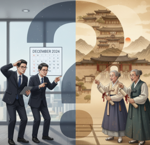 역사에 대하여 논의하는 모습