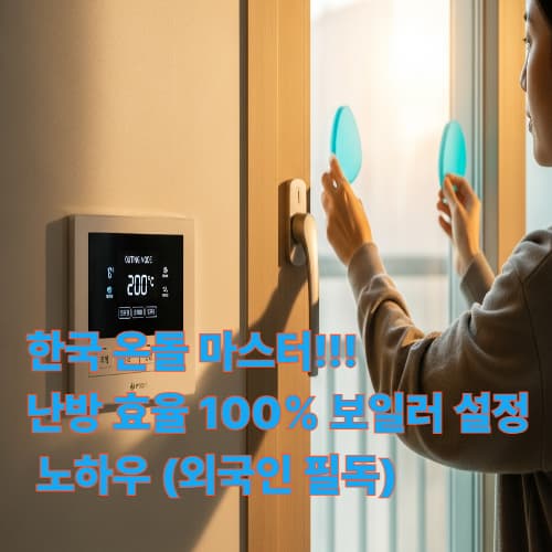 한국 온돌 마스터! 난방 효율 100% 보일러 설정 노하우 (외국인 필독)