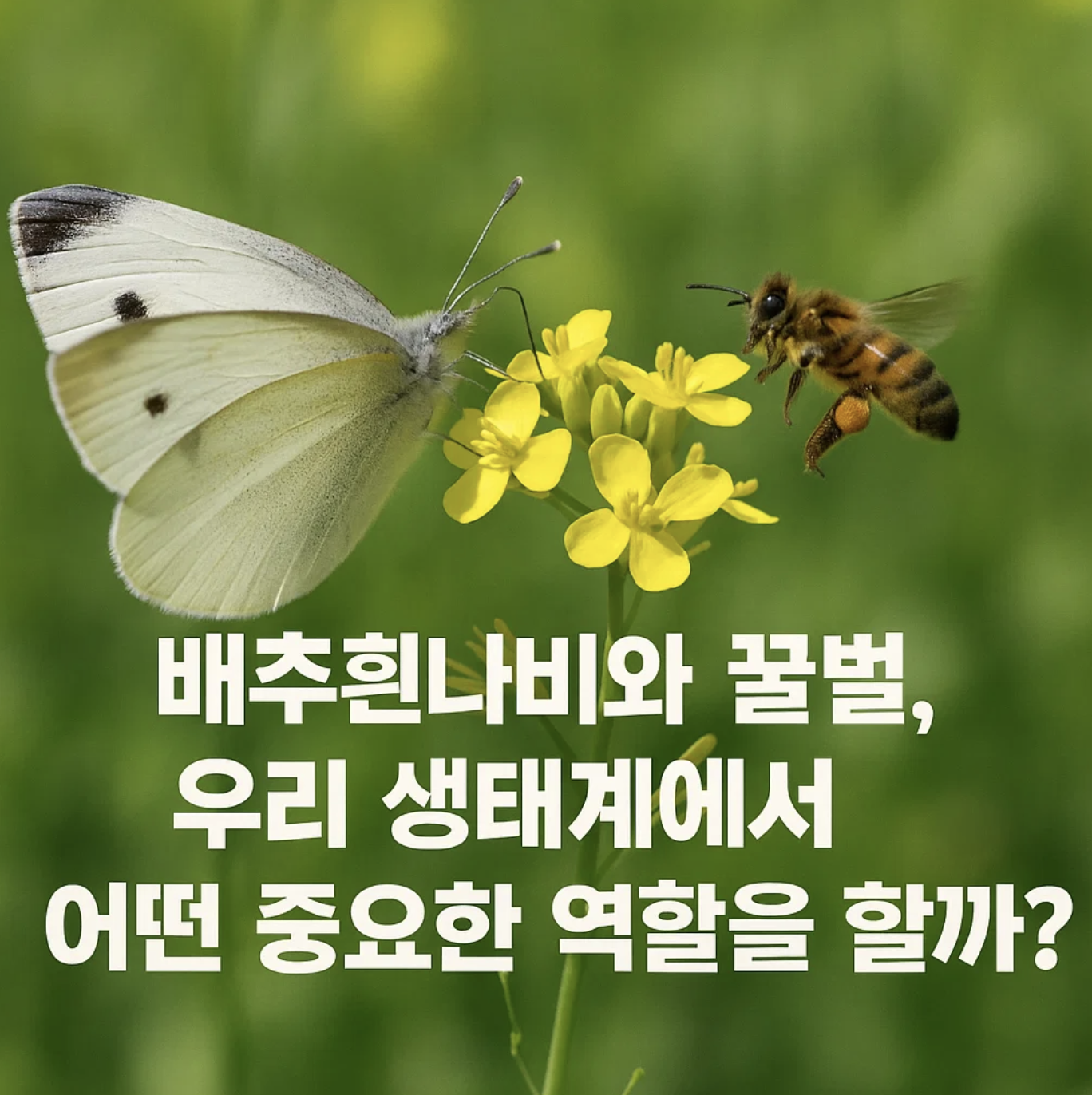 배추흰나비와 꿀벌, 우리 생태계에서 어떤 중요한 역할을 할까?