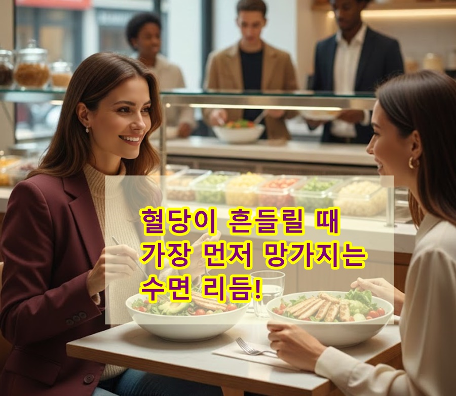 혈당이 흔들릴 때 가장 먼저 망가지는 수면 리듬!