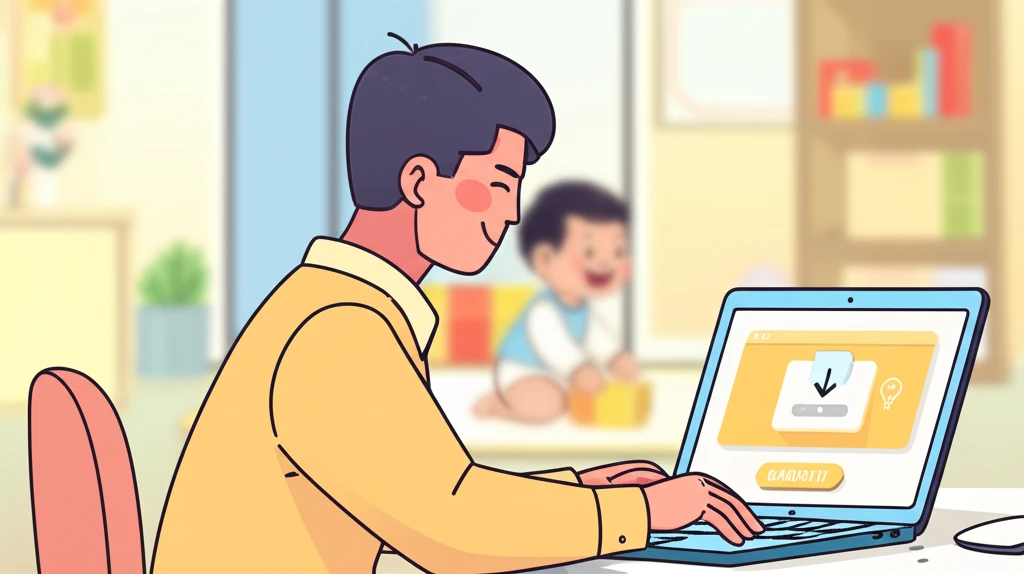 회사 확인서 등록 확인하고 육아기 단..