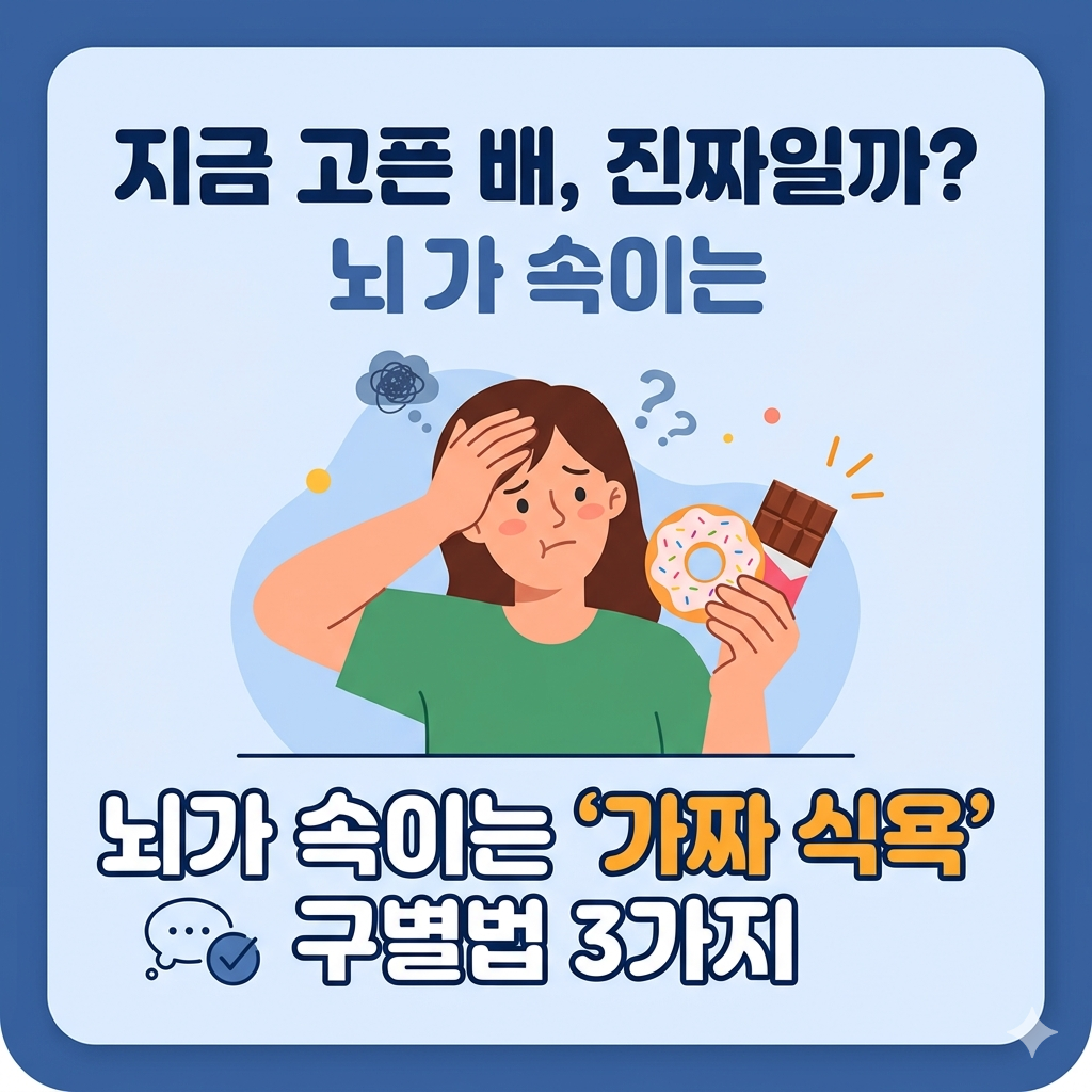 스트레스 받으면 왜 배가 고플까? 가짜 식욕 구별법
