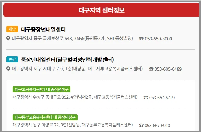 중장년내일센터