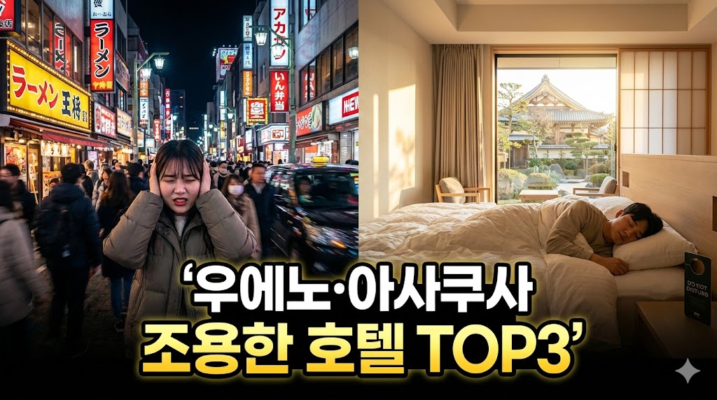 시끄러운 우에노&middot;아사쿠사? 여행 망칠 걱정 끝! 꿀잠 보장하는 조용한 호텔 TOP 3