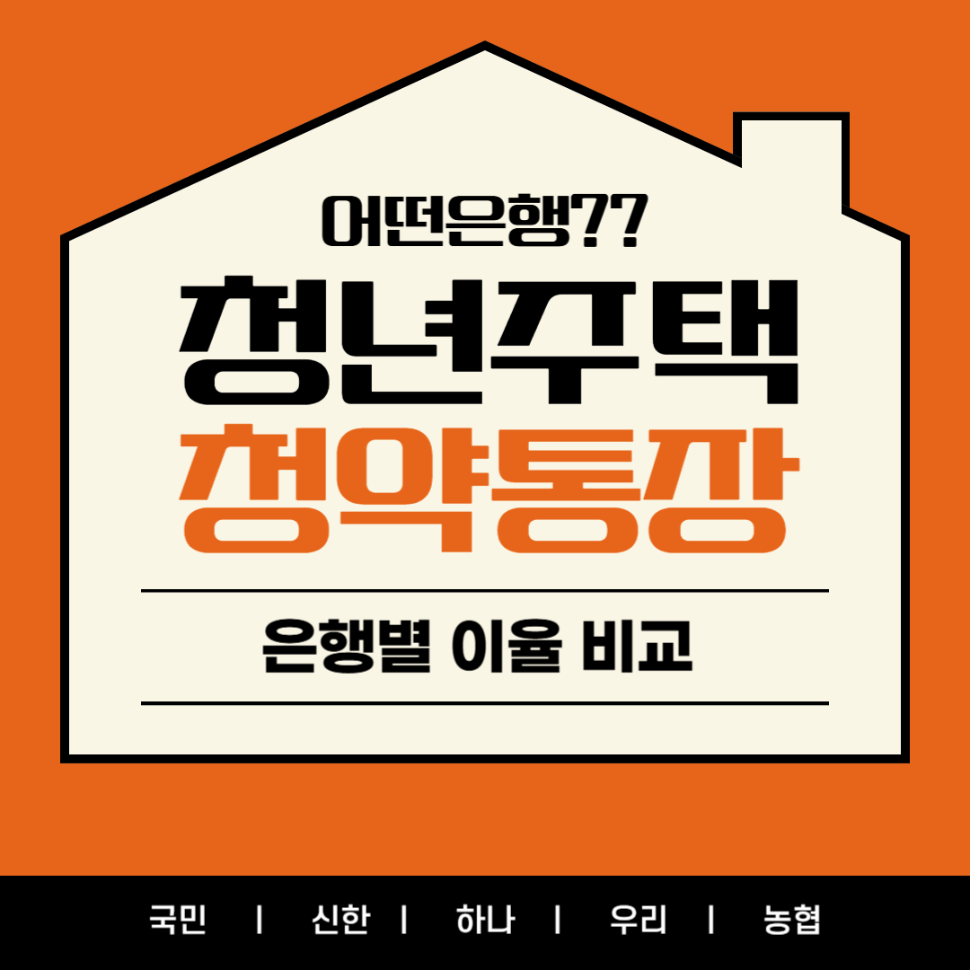 청년주택드림청약통장 은행 비교