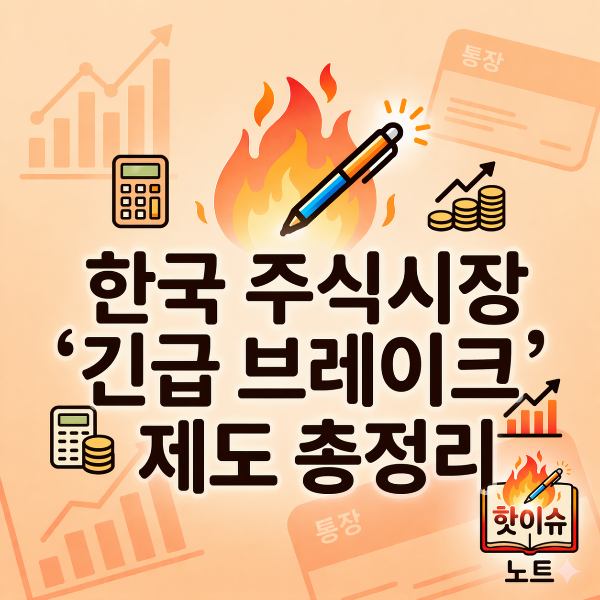 서킷브레이커&middot;사이드카&middot;단일가&hellip;한국 주식시장 &lsquo;긴급 브레이크&rsquo; 제도 입문 정리