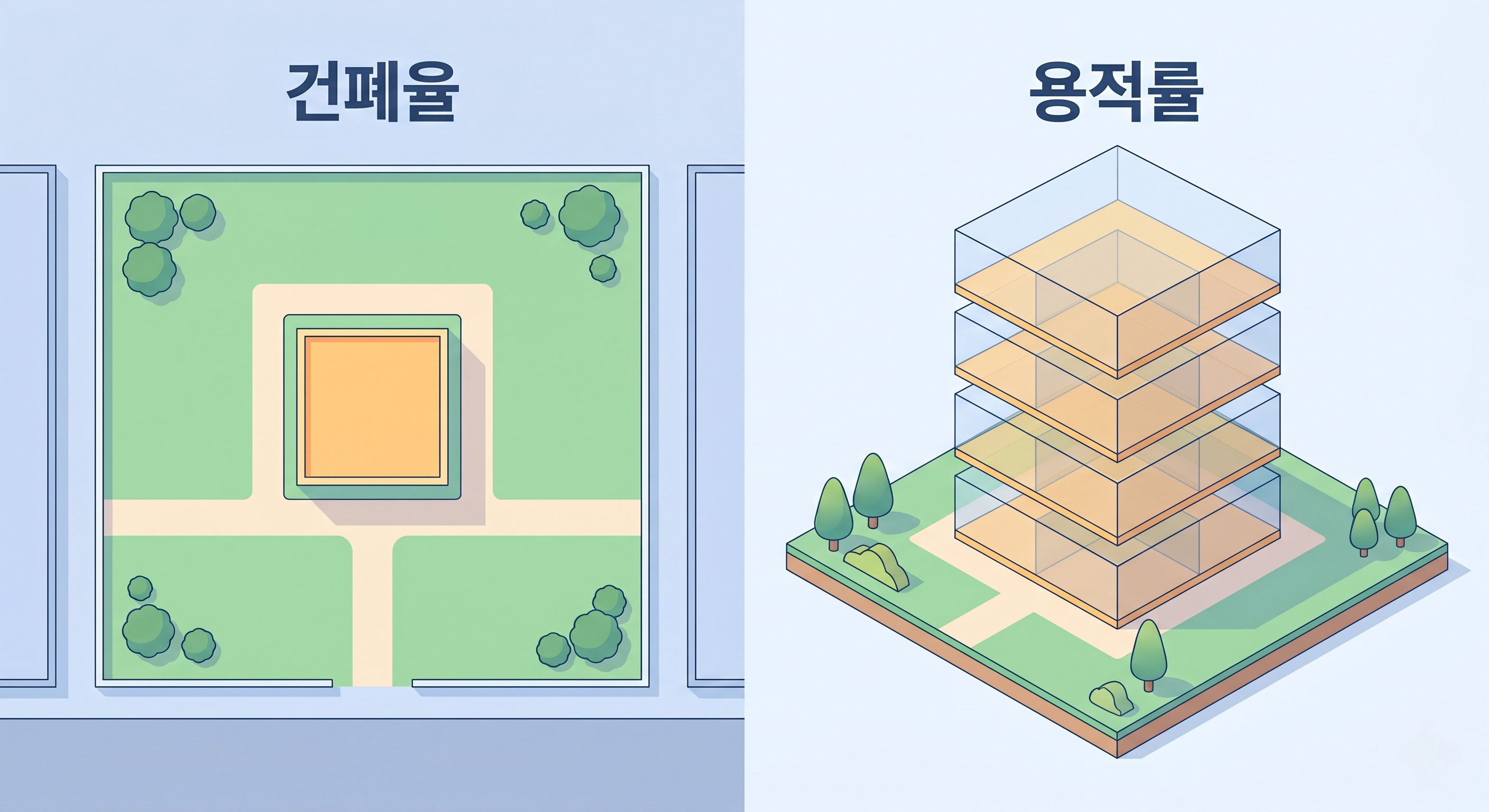 [건축과 부동산] 건폐율과 용적률 안내 이미지