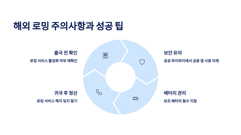 해외 로밍 주의사항과 성공 팁