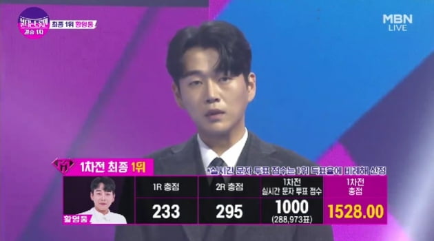 황영웅 하차