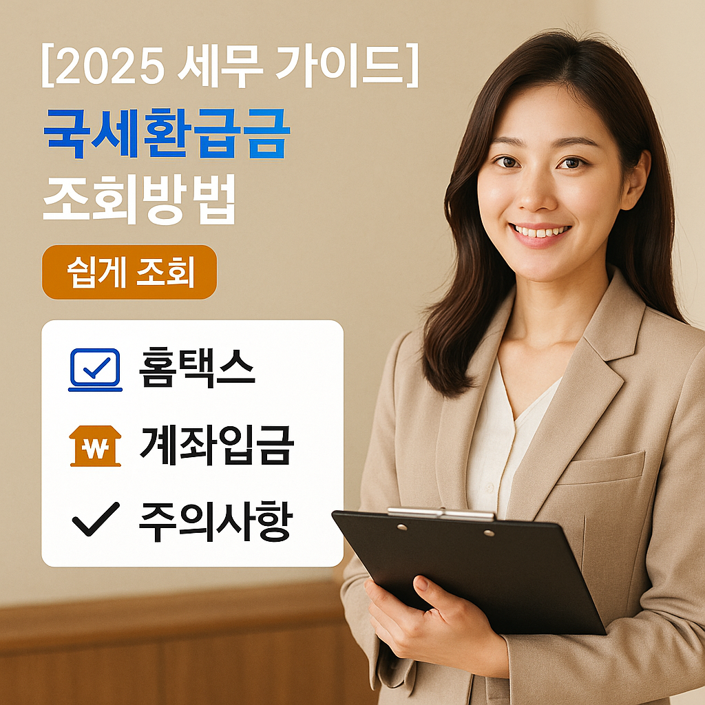 [2025 세무 가이드] 국세환급금 조회방법 ｜ 홈택스&middot;계좌입금&middot;주의사항