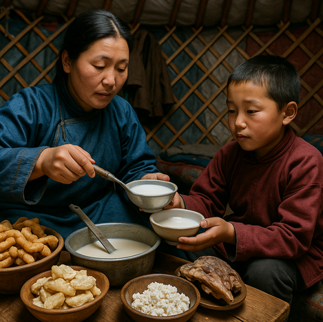 몽골 유목민의 아침식사, 치즈보다 더 독특한 음식은?