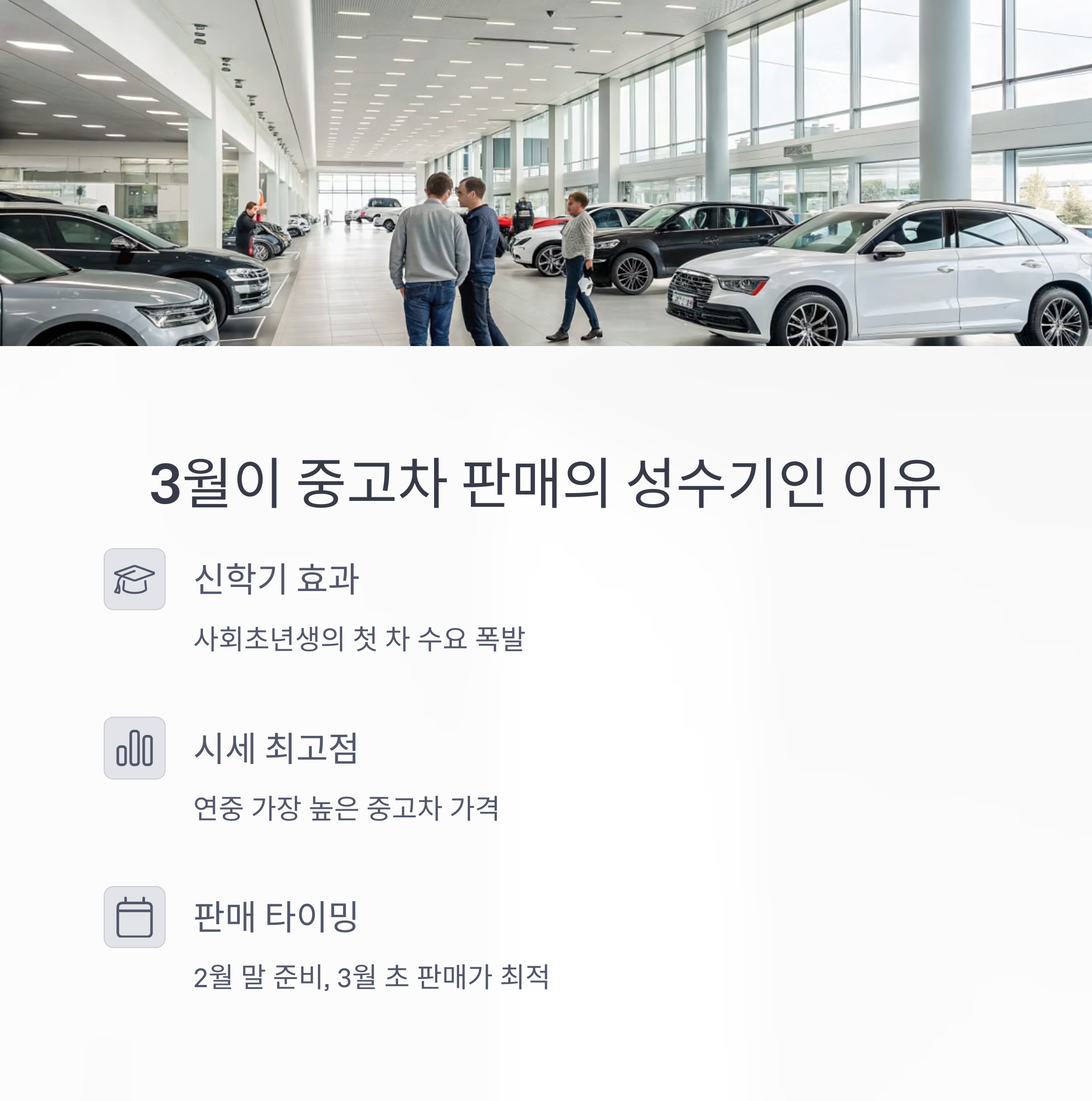3월은 왜 중고차 시