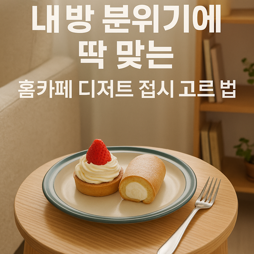 홈카페 디저트 접시