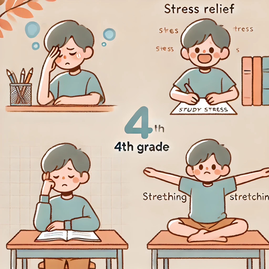 초등학교 4학년, 11세 공부 스트레스 관리 관련 이미지