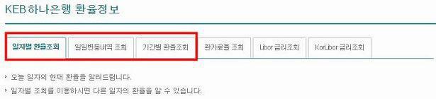 과거 환율조회