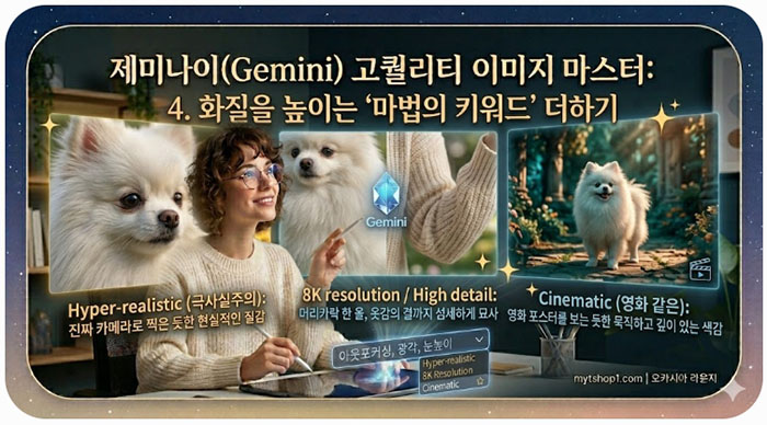 화질을 높이는 '마법의 키워드' 더하기