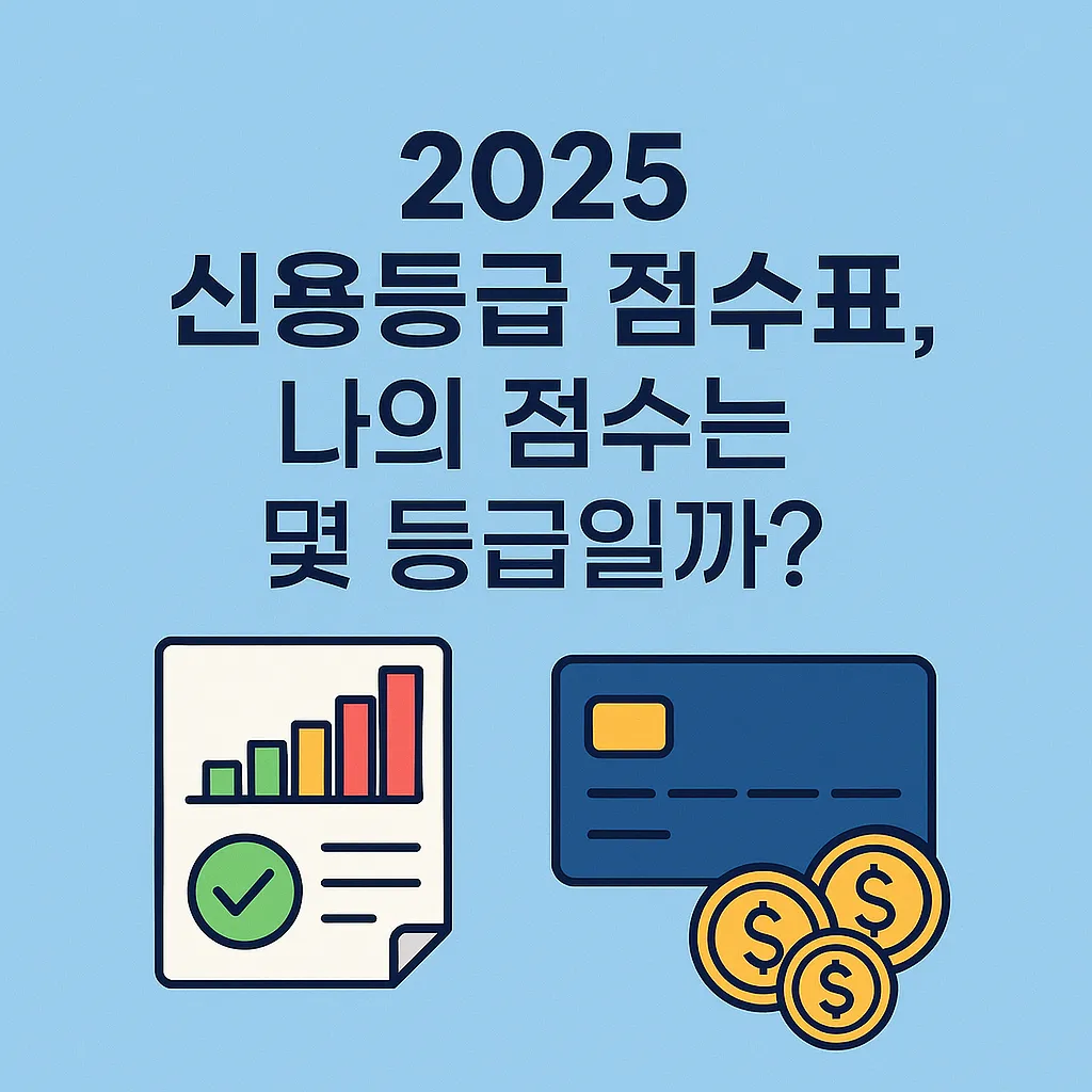 2025 신용등급 점수표, 나의 점수는 몇 등급일까?