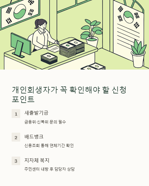 개인회생자가 꼭 확인해야 할 신청 포인트