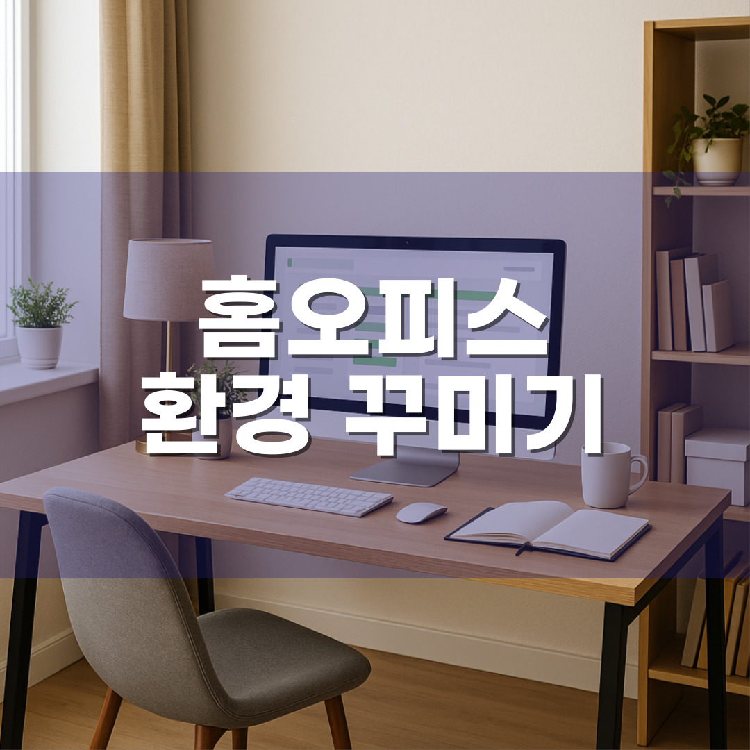 홈오피스 환경 꾸미기