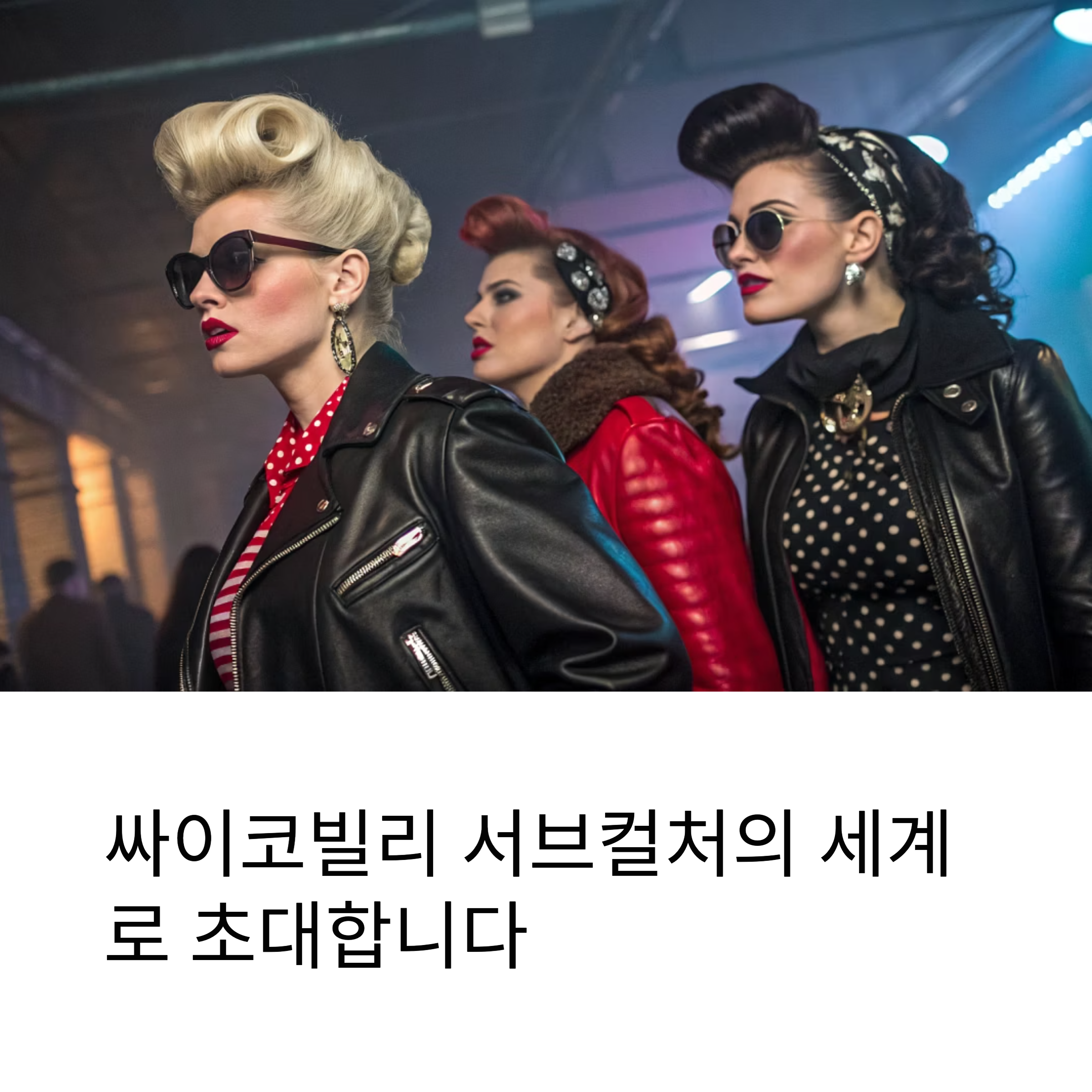 싸이코빌리 서브컬처 패션 – 빈티지와 반항의 조화