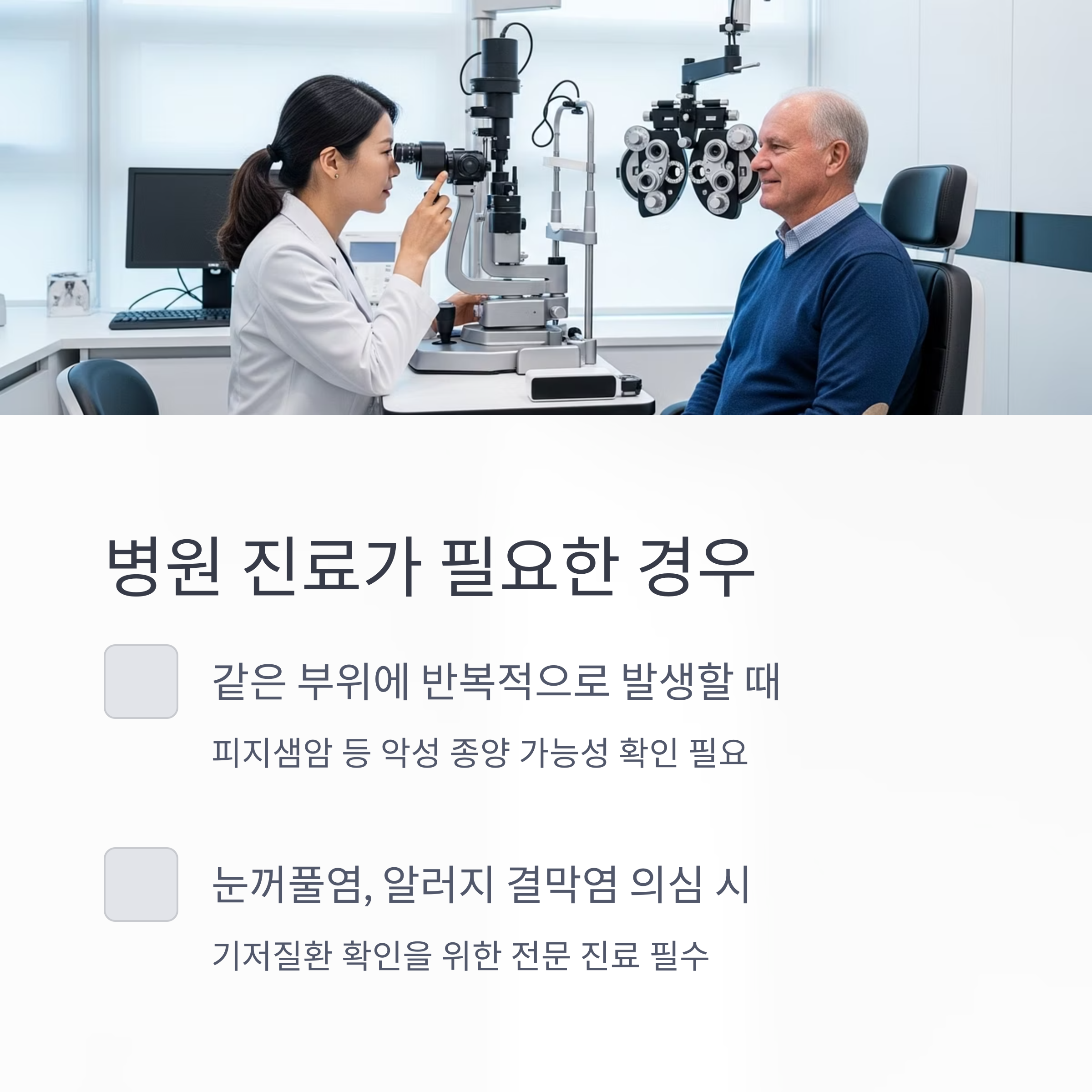 병원 진료가 필요한 경우