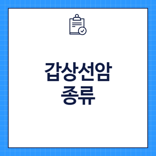 갑상선암 종류