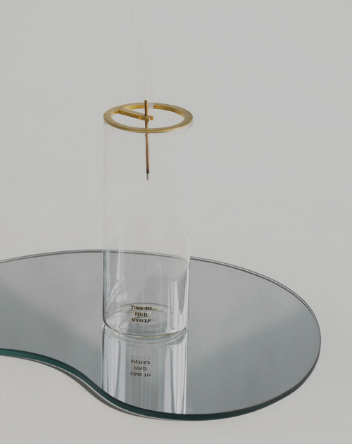 투명한 유리관 인센스 버너