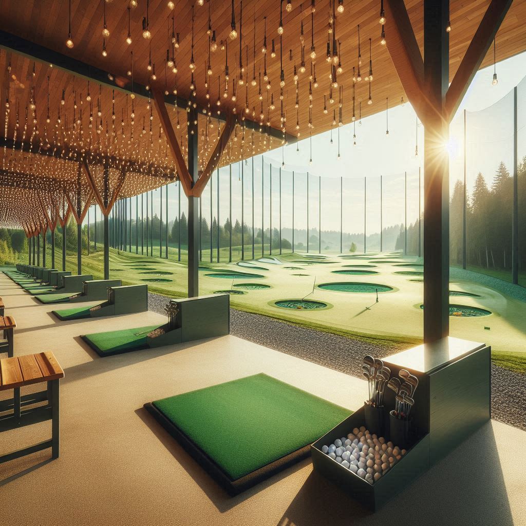 실외골프연습장 배경