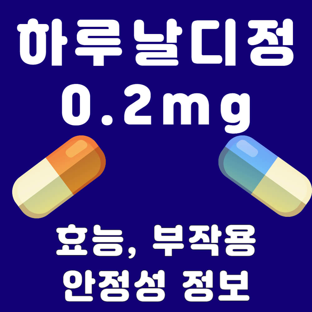 하루 날디 정 0.2mg 효능과 부작용 안정성 정보